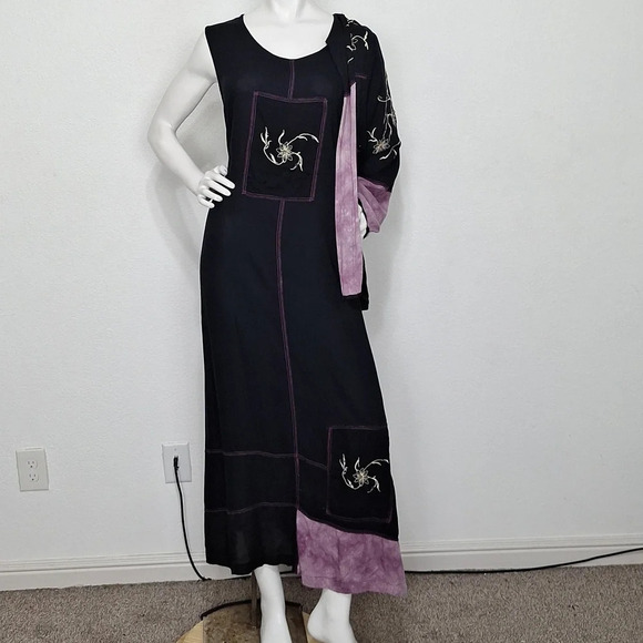 Drapers & Damons Bohemian Lagenlook Beaded Fairy Jacket & Maxi Dress Set Size XL - Picture 10 of 12